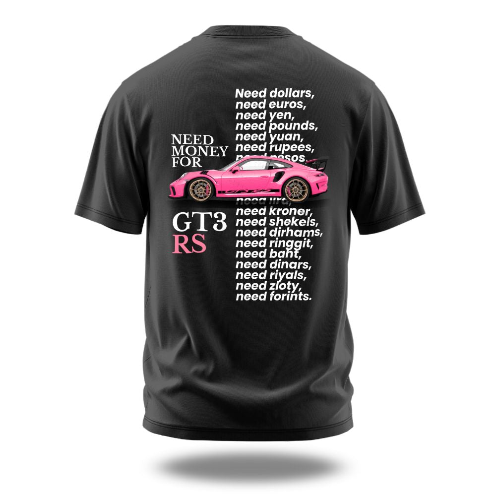 T-SHIRT UNISEXE GT3 RS BESOIN D'ARGENT