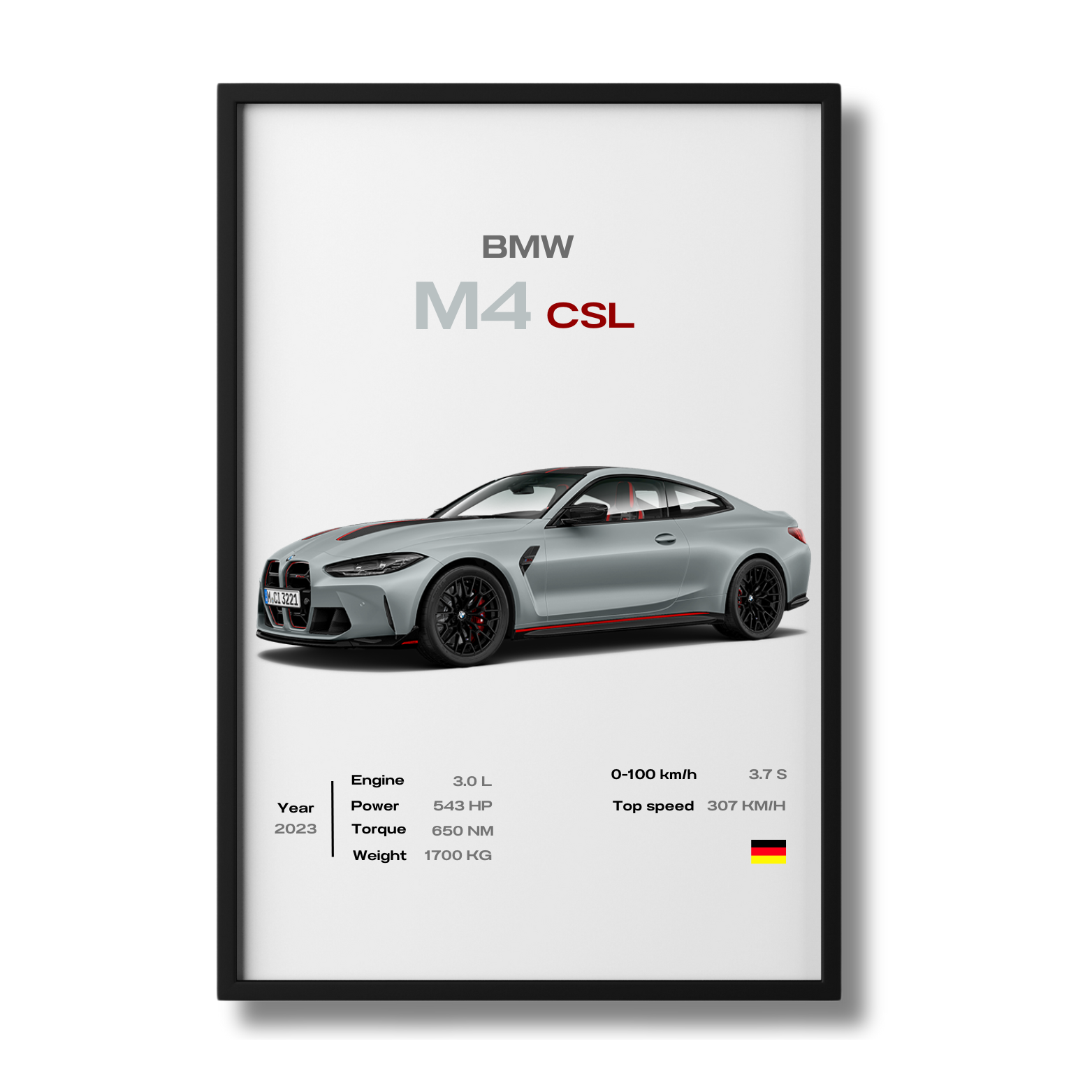 Bmw - M4 CSL – WallPoster