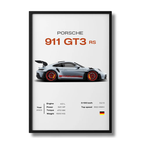 Porsche 911 GT3 RS - Poster
